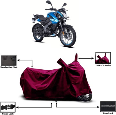 Amexride Two Wheeler Cover for Bajaj(Pulsar NS125 BS6, Maroon)