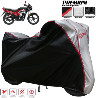 xodi Two Wheeler Cover for Honda(Dream Neo, Silver, Black)