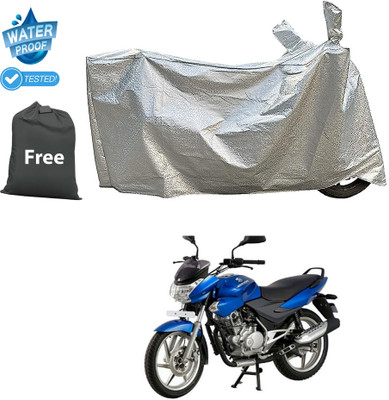 CODOKI Waterproof Two Wheeler Cover for Bajaj(Discover 135, Silver)