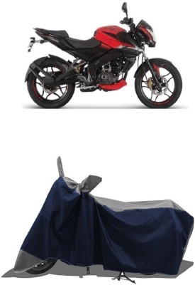 SUGASHRI Waterproof Two Wheeler Cover for Bajaj(Pulsar NS 160, Grey, Blue)