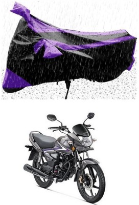 Ascension Two Wheeler Cover for Honda(CB Shine, Purple, Black)