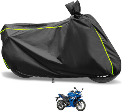 Euro Care Waterproof Two Wheeler Cover for Suzuki(Gixxer SF, Black)
