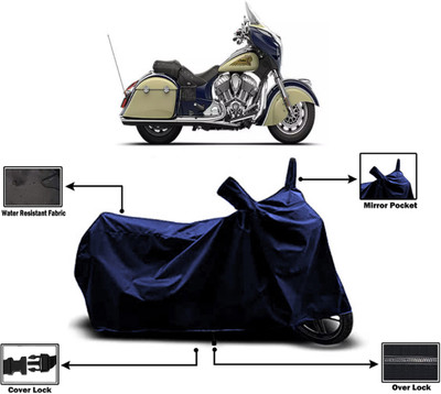 Amexride Two Wheeler Cover for Indian(Chieftain, Blue)