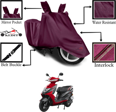 KEDIT Two Wheeler Cover for Ampere(Maroon)