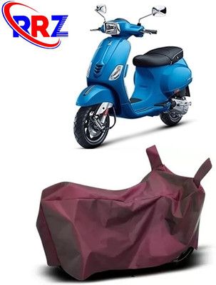 RRZ Waterproof Two Wheeler Cover for Vespa(Vespa SXL, Maroon)