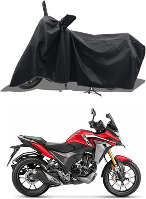 KANISHA ENTERPRISES Waterproof Two Wheeler Cover for Honda(CB 400, Black)