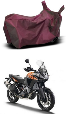 Mdstar Waterproof Two Wheeler Cover for KTM(1050 Adventure, Maroon)
