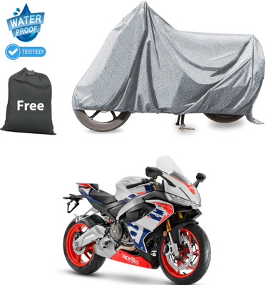 PAGORA Waterproof Two Wheeler Cover for Aprilia(RS 660, Silver)