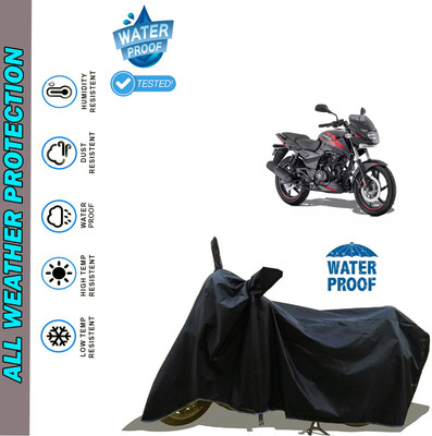 AutoGalaxy Waterproof Two Wheeler Cover for Bajaj(Pulsar 150, Black)