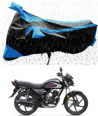 Furious3D Two Wheeler Cover for Honda(Dream Neo, Blue, Black)