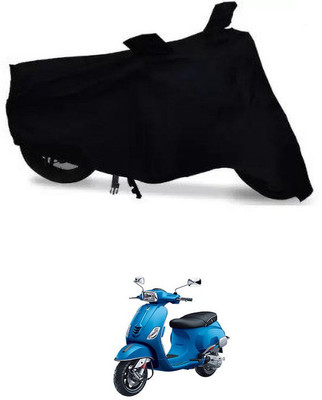 ENTIRELY ELITE Waterproof Two Wheeler Cover for Piaggio(Vespa LX, Black)