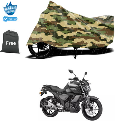 CODOKI Waterproof Two Wheeler Cover for Yamaha(FZ16, Yellow)