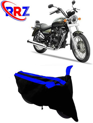 RRZ Waterproof Two Wheeler Cover for Royal Enfield(Thunderbird, Black, Blue)