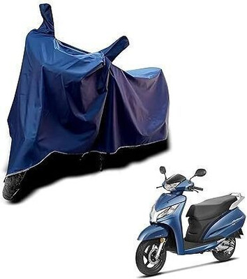 COTSHER Waterproof Two Wheeler Cover for Honda(Activa 4G, Black, Blue)