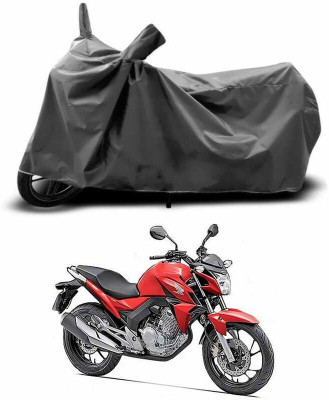 SEBONGO Waterproof Two Wheeler Cover for Honda(CB Twister, Grey)