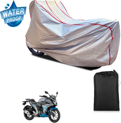 PAGORA Waterproof Two Wheeler Cover for Yamaha(Fazer 25 BS6, Silver)