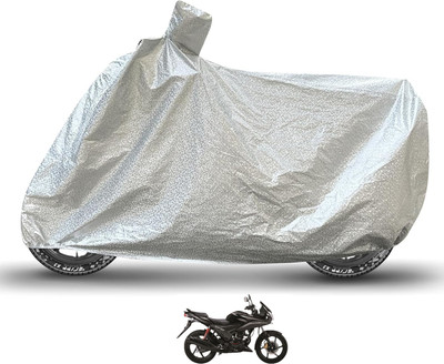 Caronix Waterproof Two Wheeler Cover for Honda(CBF Stunner, Silver)