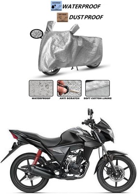 Ascension Waterproof Two Wheeler Cover for Honda(CB Twister, Silver)