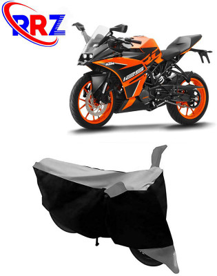 RRZ Waterproof Two Wheeler Cover for KTM(RC 125, Black, Grey)
