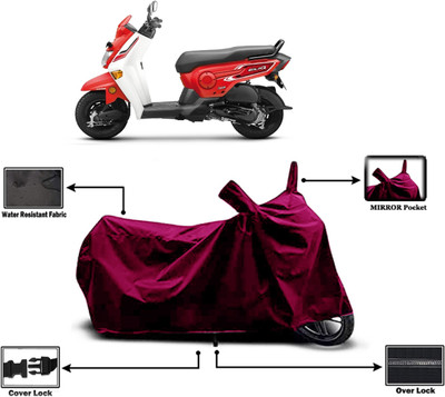Amexride Two Wheeler Cover for Honda(Cliq, Maroon)