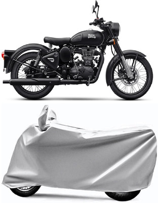 XOCAVO Two Wheeler Cover for Royal Enfield(Classic 350, Silver)