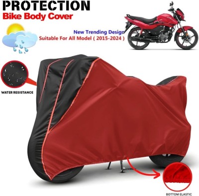 CABRY Waterproof Two Wheeler Cover for Hero(Passion Xpro, Red, Black)