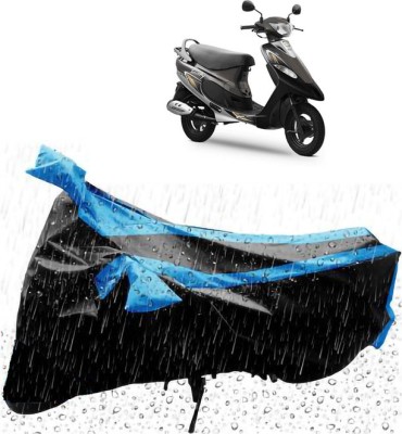 Mdstar Waterproof Two Wheeler Cover for TVS(Pep Plus, Blue)