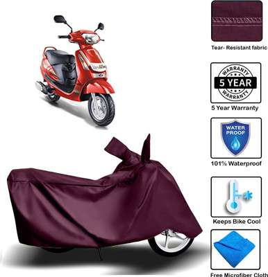 MISSION COLLECTION Waterproof Two Wheeler Cover for Mahindra(Duro, Maroon)