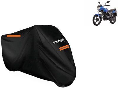 Juvdoxj Waterproof Two Wheeler Cover for Bajaj(Discover 110, Black)
