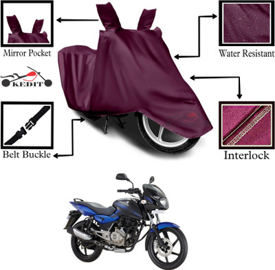 KEDIT Two Wheeler Cover for Universal For Bike(Pulsar 150, Maroon)