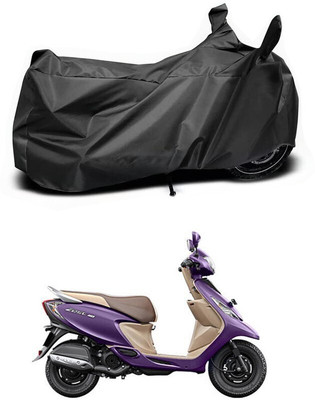 DeepShakshi AUTOMOTIVE Two Wheeler Cover for TVS(Scooty Zest 110 BS6, Black)