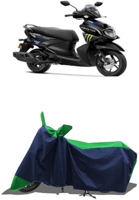 SUGASHRI Waterproof Two Wheeler Cover for Yamaha(RayZR 125, Green, Blue)