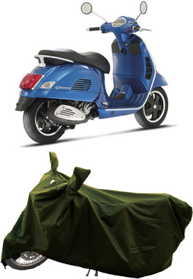 GROFATIK Two Wheeler Cover for Vespa(GTS Super 300, Green)
