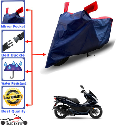 AASHTIK MART Two Wheeler Cover for Honda(PCX 125, Red, Blue)