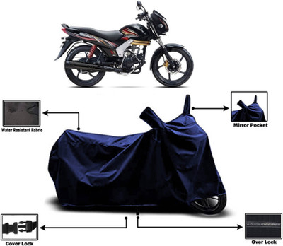 AASHTIK MART Two Wheeler Cover for Mahindra(Centuro, Blue)