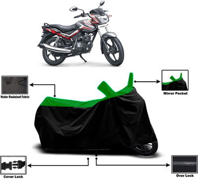 Amexride Two Wheeler Cover for TVS(Star City, Green)