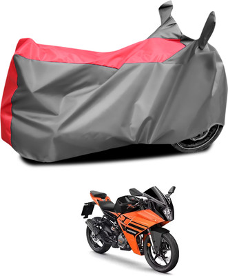 PAGORA Waterproof Two Wheeler Cover for KTM(RC 125, Grey, Red)