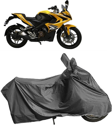 DIGGU Two Wheeler Cover for Bajaj(Pulsar SS400, Grey)