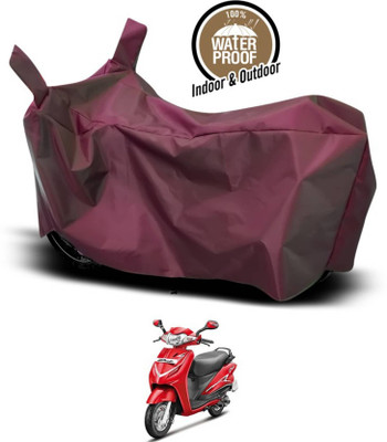 AASHTIK MART Two Wheeler Cover for Hero(Duet LX 110CC, Maroon)