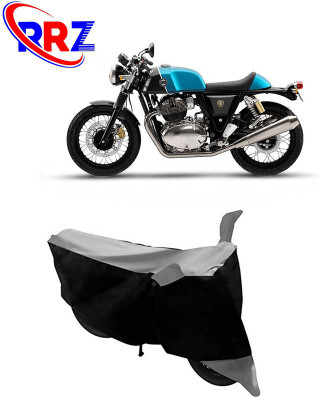 RRZ Waterproof Two Wheeler Cover for Royal Enfield(Continental GT, Black, Grey)