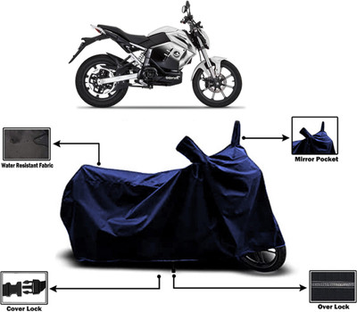Amexride Two Wheeler Cover for Revolt(RV 400, Blue)