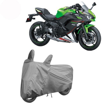 DeepShakshi AUTOMOTIVE Waterproof Two Wheeler Cover for Kawasaki(Ninja 650, Grey)