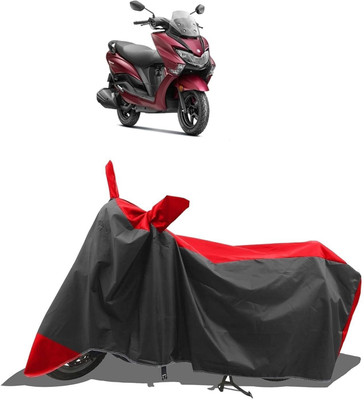 DeepShakshi AUTOMOTIVE Two Wheeler Cover for Suzuki(Burgman Street 125, Red, Black)