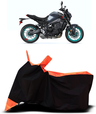 VESMEI Two Wheeler Cover for Yamaha(MT 09 BS6, Orange)
