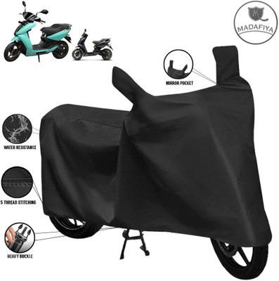 MADAFIYA Waterproof Two Wheeler Cover for Ather(450 X, Black)