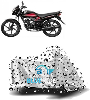 BLUERIDE Two Wheeler Cover for Honda(Dream Yuga, Silver)