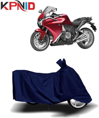 KPNID Waterproof Two Wheeler Cover for Honda(VFR 1200F, Blue)