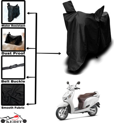 KEDIT Two Wheeler Cover for Universal For Bike(Aviator, Black)