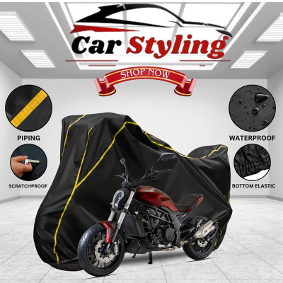 Car Styling Waterproof Two Wheeler Cover for Benelli(Black, Yellow)