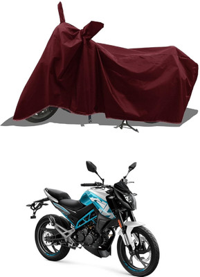 DeepShakshi AUTOMOTIVE Waterproof Two Wheeler Cover for CFMoto(150NK, Maroon)